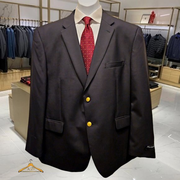 Jos. A. Bank Executive Collection Blazer - 48S, Black, Gold Buttons, NWT - Picture 2 of 12